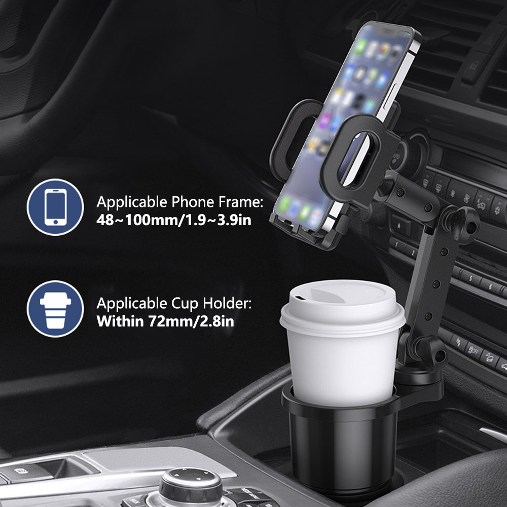 車用カップホルダー エキスパンダー 携帯電話マウント 360 - Mobile Tech Accessories のレビューと価格