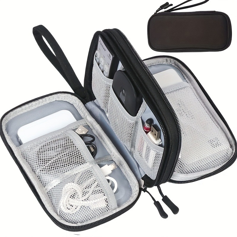 トラベルオーガナイザーバッグ、多ポケット収納ポーチ、トイレタ - Tech Accessories Case のレビューと価格