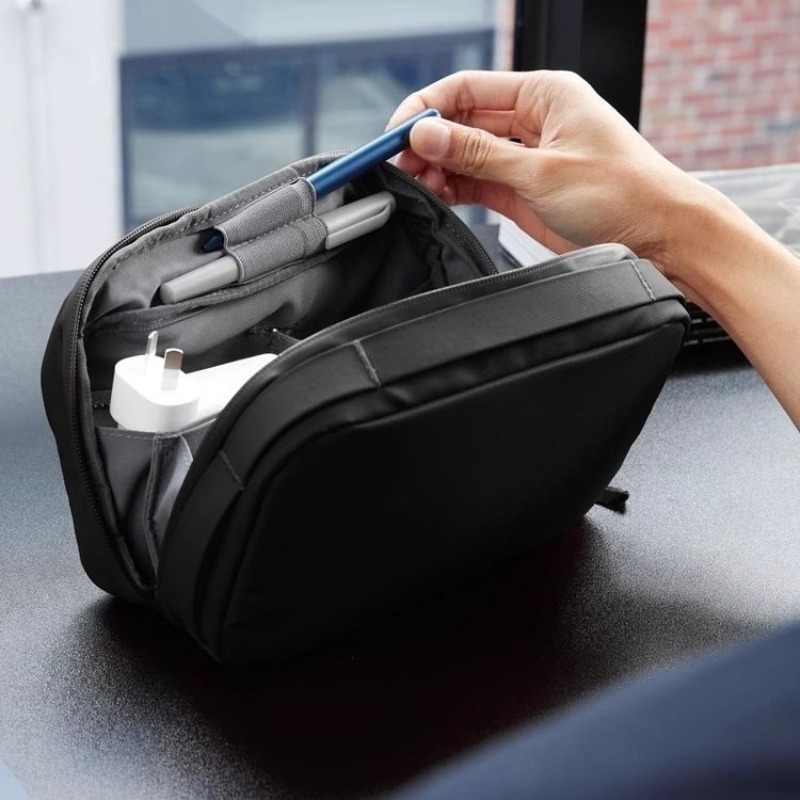 デジタル機器オーガナイザーポーチ、取り外し可能な二層式ケーブ - Tech Accessories Case のレビューと価格